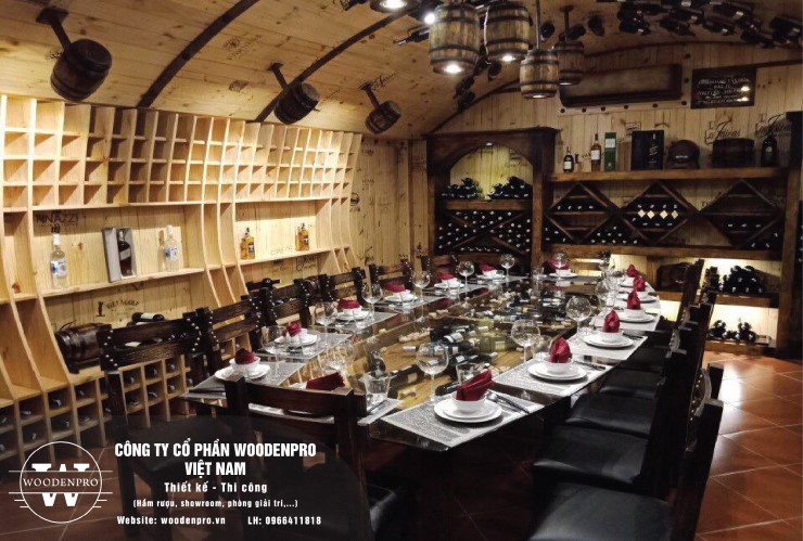 nhà hàng hầm rượu